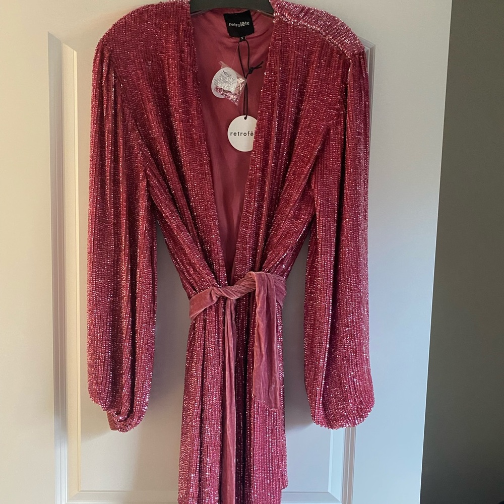Retrofete Pink Gabrielle dress Small